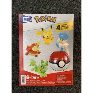 Toys MEGA Construx - Pokeball 5 Pack - Paldea Partners 4 New Figures + Ball NEW